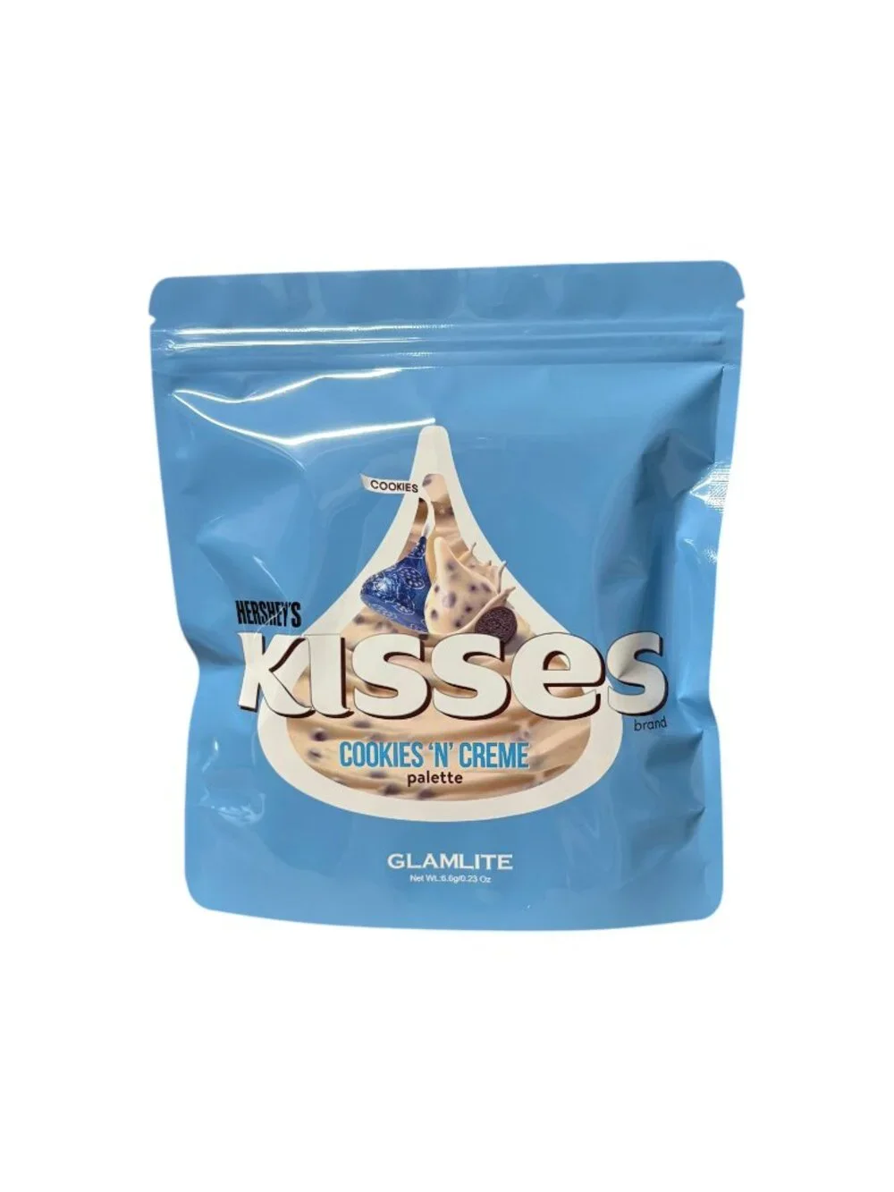 Glamlite x Hershey's Kisses Cookies 'N' Creme Eyeshadow Palette, 6 Shades / NIB